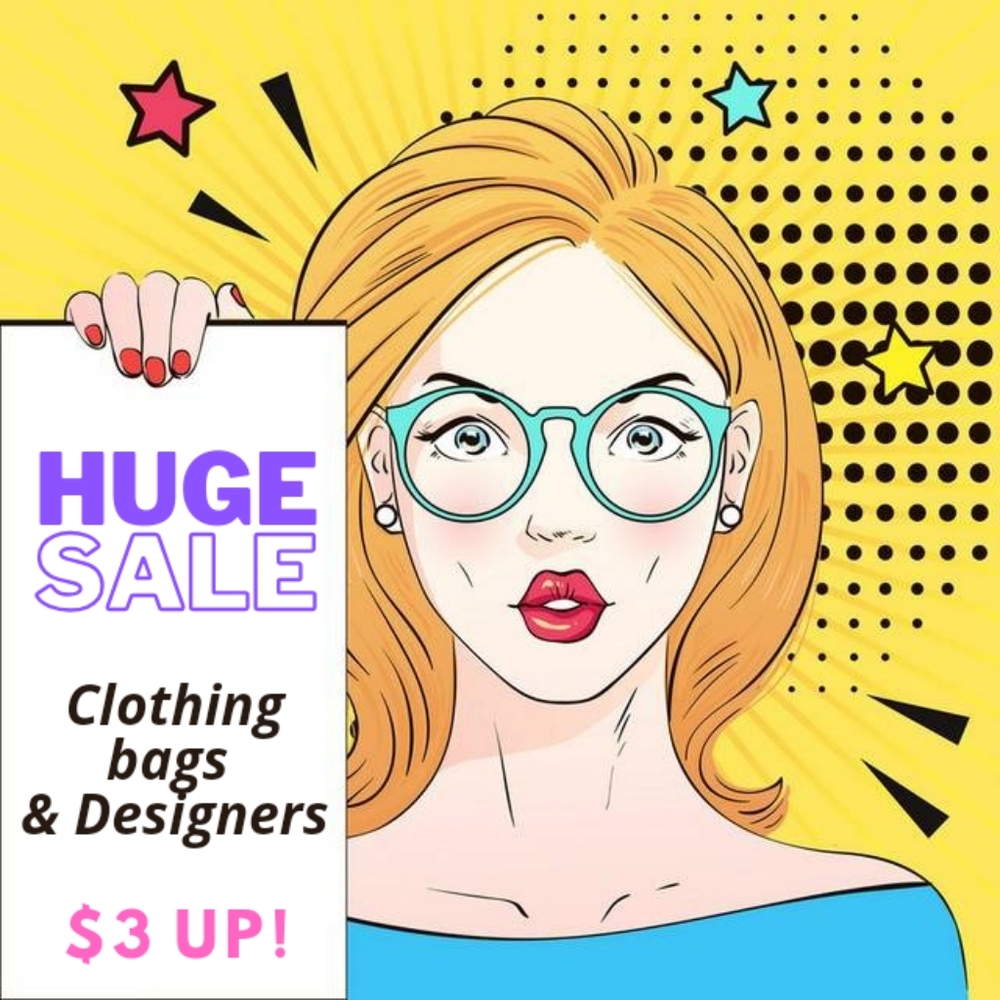 Holiday sale, steep discounts, clothing, bags, designer pieces, etc! Like & Save